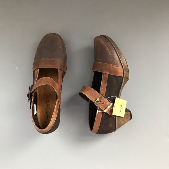 NAOT Dashing Mary Jane Leather Orthotic Walking Shoe 5.5 Shock Absorbent Rare - Picture 1 of 15